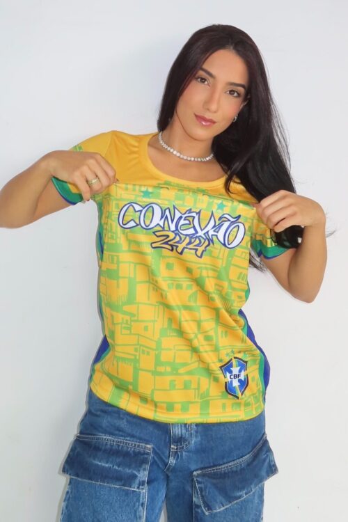 CAMISA FEMININA SELEÇÃO AMARELA